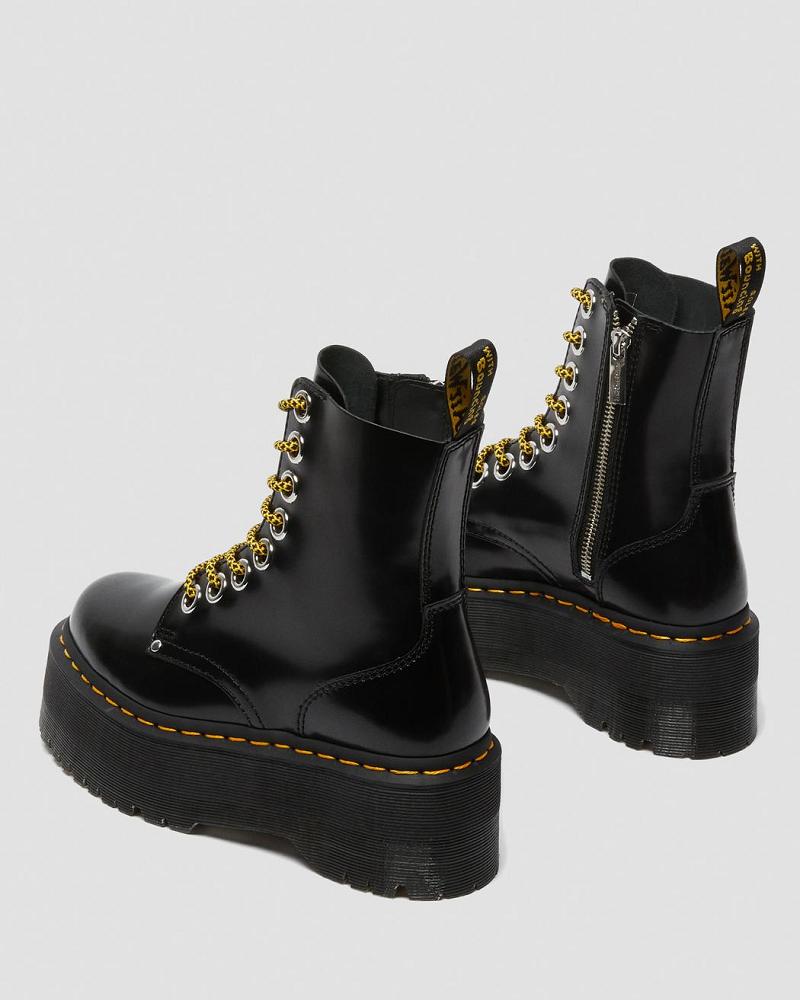 Dr Martens Jadon Max Platform Laarzen Dames Zwart | NL 541KOR